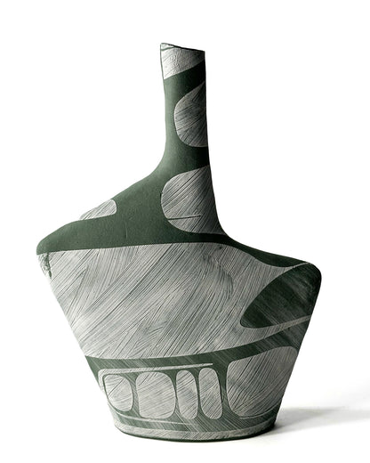 Green vase